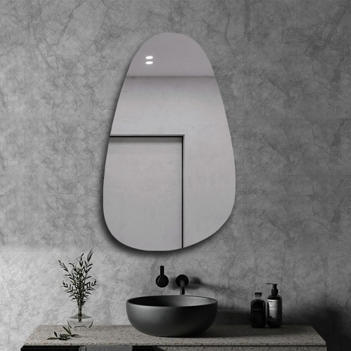 망고거울 비정형 노프레임 인테리어 물방울 포인트 거울