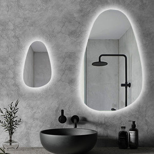 LED간접 조명 거울 욕실 화장대 현관 비정형 제작거울