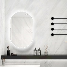 욕실 방수프레임 LED 조명거울 타원형 화장실 현관 디자인거울